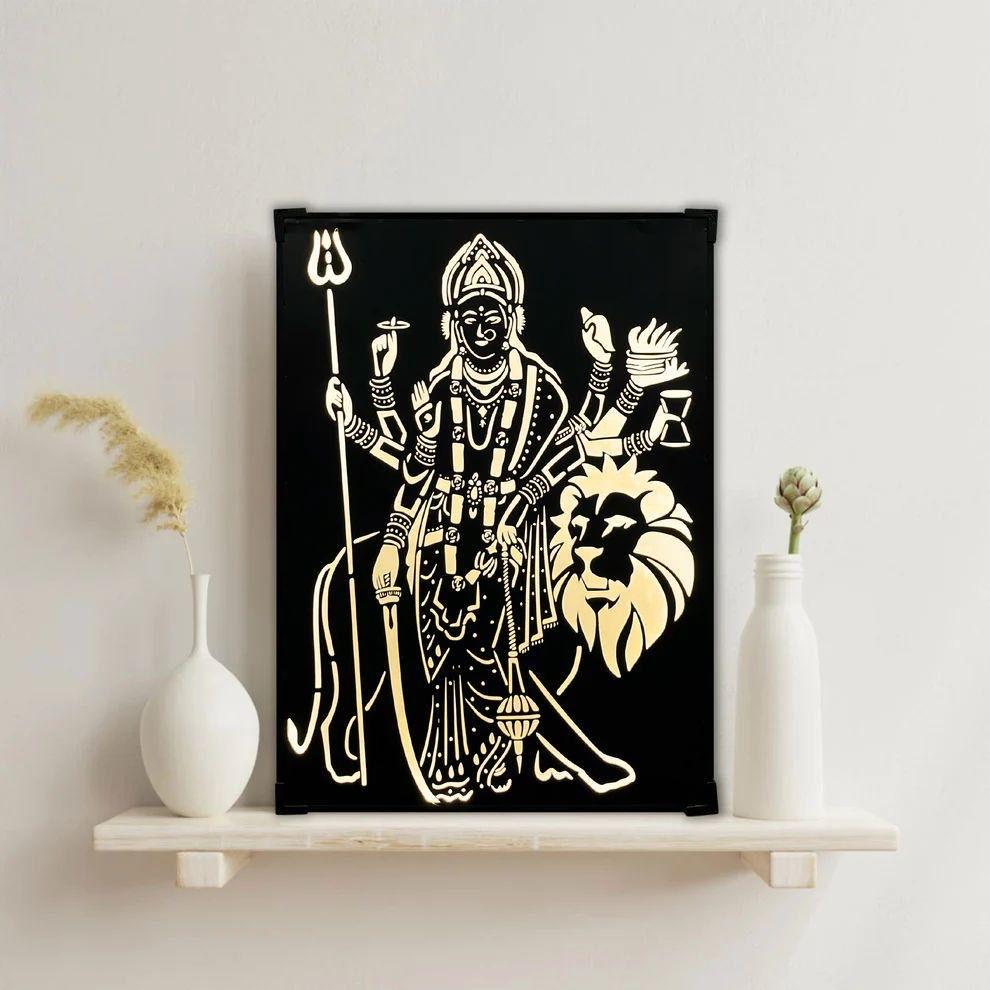 Mata Rani Metal Wall Art (With & Without LED Lights) - Thumbnail 2
